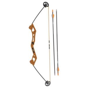Bear Archery Valiant 7-16.5lbs Right Hand Youth Archery Bow Set - Flo Orange - Orange