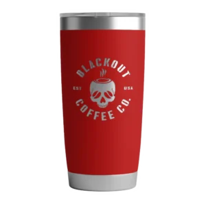 20 OZ Tumbler w/ Logo & US Flag In Red