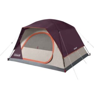 Coleman Skydome 4-Person Camping Tent - Blackberry