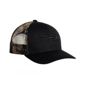 Sitka Icon Subalpine Mid Pro Trucker Hat - Black One Size Fits Most
